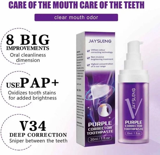 🟣 COMPRE 1 LLEVE 3 / Blanqueador Jaysuing Purple Luxe Whitening v34