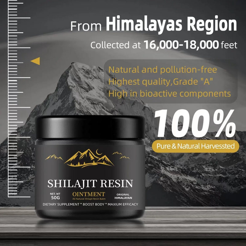shilajit  100% resina pura - El secreto milenario para una energía y bienestar inigualable