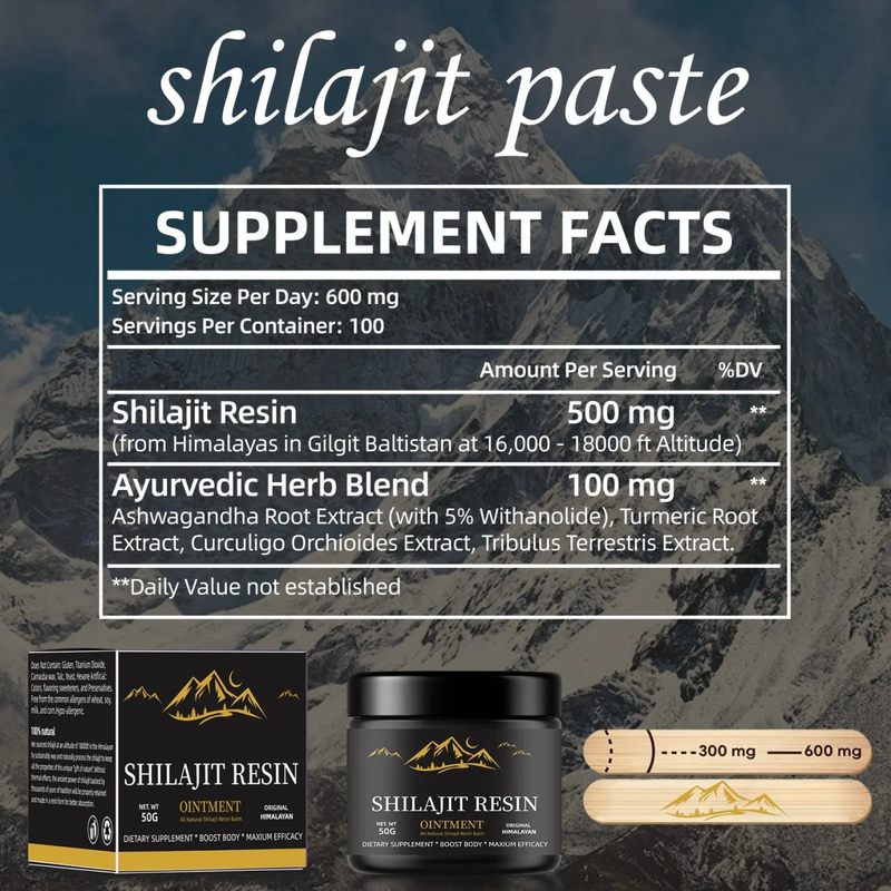 shilajit  100% resina pura - El secreto milenario para una energía y bienestar inigualable