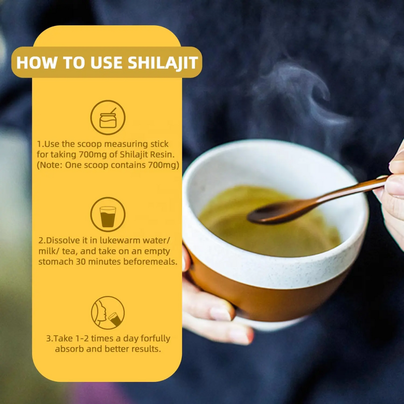 shilajit  100% resina pura - El secreto milenario para una energía y bienestar inigualable